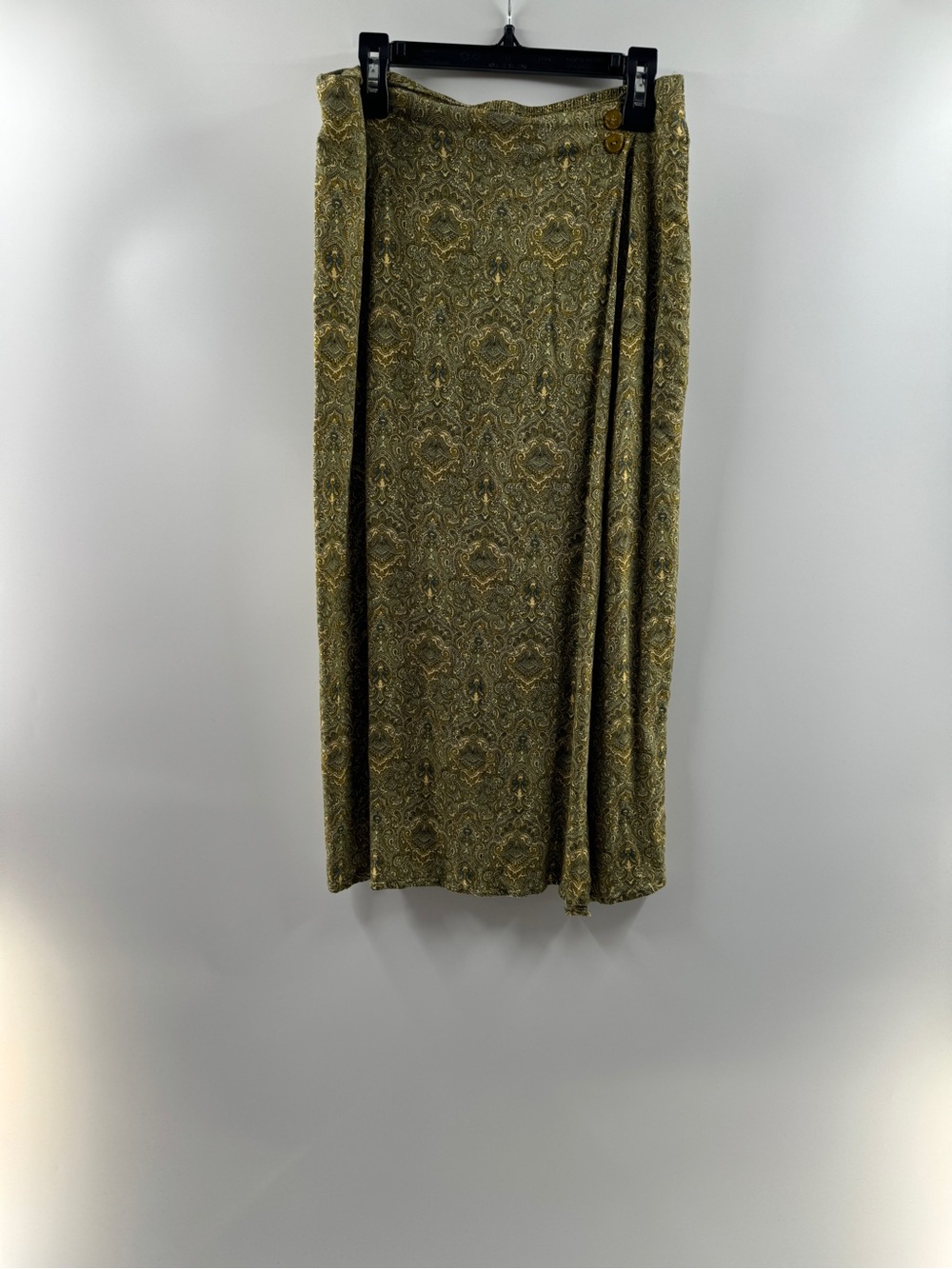 Vintage NY&CO Paisley Wrap Style Midi Skirt – Women’s Medium